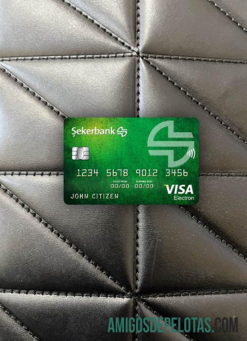 Turquia Sekerbank Visa Electron Cartão Photolook Front baixar para verificação